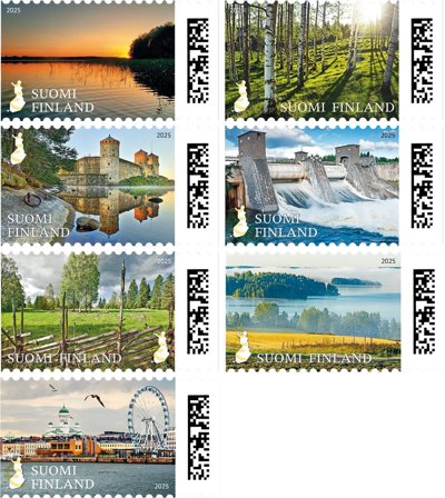 Finland - Landskaber - Postfrisk sæt 7v
