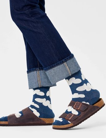 Happy Socks Cloudy Sock - Navy - 41-46