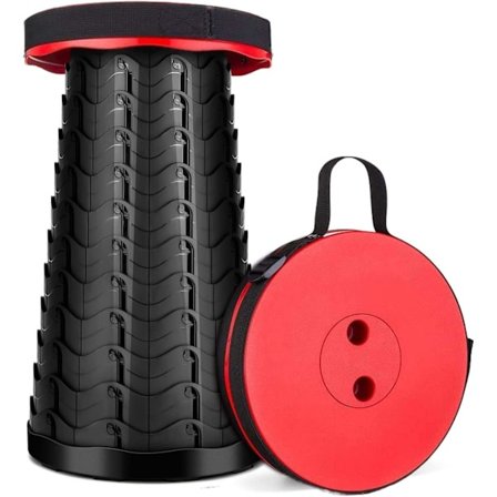 Kannettava kokoontaitettava jakkara ulkoiluun ja retkeilyyn - Maksimikuorma 180 kg, pieni kokoontaitettava tuoli patikointiin, kalastukseen ja 