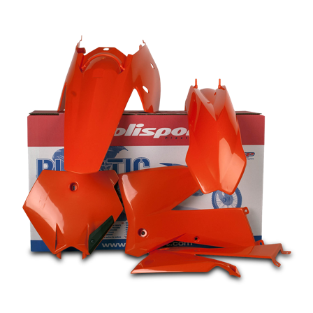 Plastic set Polisport Wit - KTM 200 SX 2005-2005