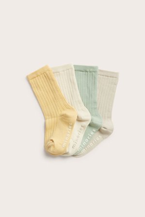 Kappahl | Strumpor i 4-pack Grön 23/26 | Grön