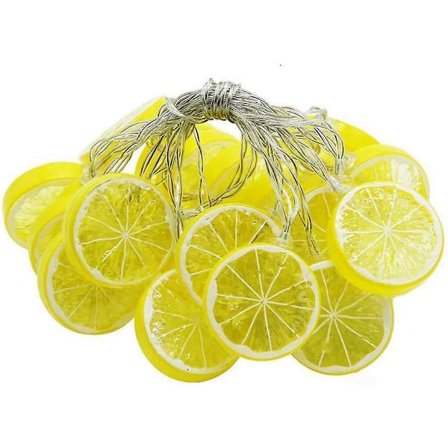 Frugt Citron Skive Lyskæde LED Blinkende Lyskæde Batteridrevet til Bryllup Hjem