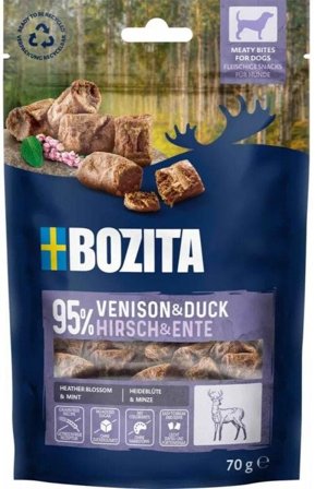 Bozita Snacks Meaty Bites Venison & Duck 70 g