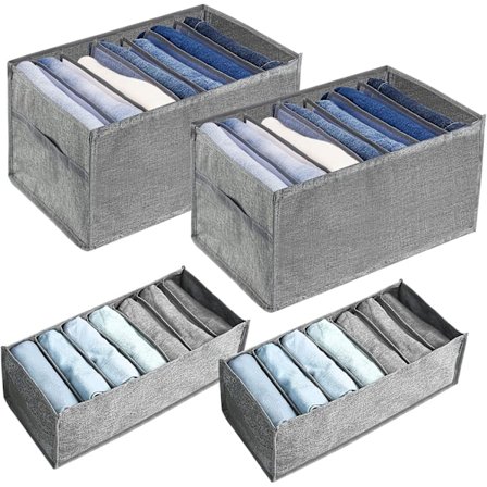 Pcs Garderobearrangør, 2 størrelser Sammenklappelig Tøjkasse, Tøjopbevaringsrum med skillevæg Vaskbar Rumopbevaringskasse