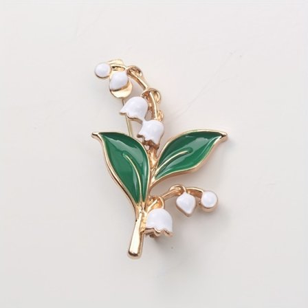Lett Luksus Convallaria Brosje Luksuriøs Atmosfære High-end Corsage Krage Nål Mote Nisje Nål