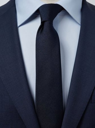 John Henric Men's Dunkelblaue Krawatte Size 6,5