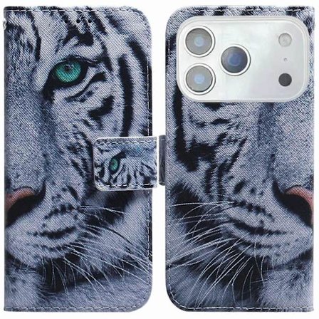 Kompatibel med iPhone 17 Pro Lommebok Etui Mønstertrykk Lær Telefon Deksel-lingling}