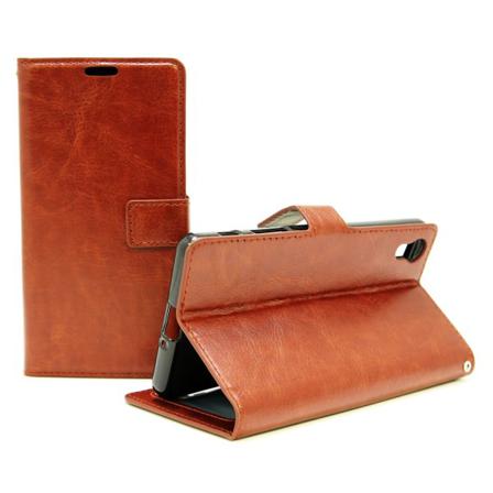 Crazy Horse Wallet Sony Xperia X (f5121) Brun