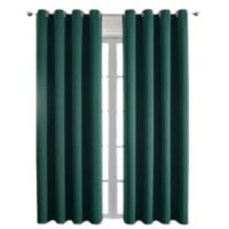 Mørklæggende gardiner med krøllet bånd - Moderne stue gardiner med termisk isolering 132x160cm turkis