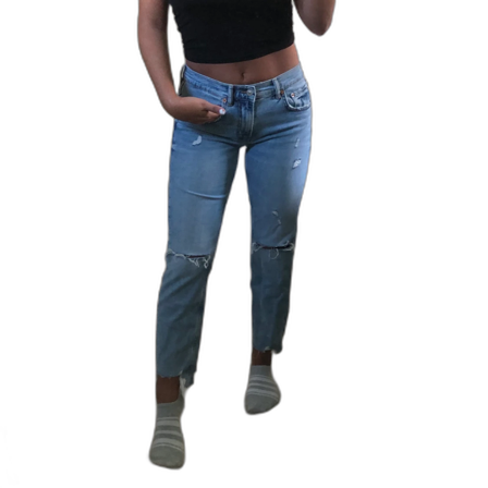 Slitna Boyfriend Jeans från Zara