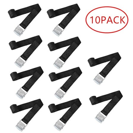 10 kpl Polkupyörän hihna Sinkkiseos Puristussolki Hihnat Kiinnityshihna Polkupyöräteline Maastoauto Surffilaudan valjaat Pyöräilytarvikkeet