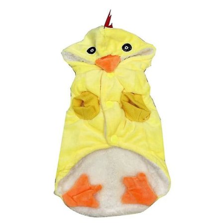 Morsom hundekyllingkostyme, kjæledyr Halloween hane cosplay kjole, bedårende katteklær Dyrevarme klær Klær