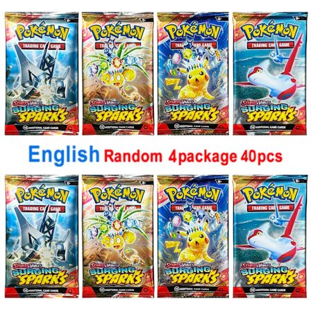 4-pack Pokémon-kort 151 Team up Sun & Moon Thunder Engelskt samlarkortspel Evolutions Booster Samlarobjekt Leksaker Presenter