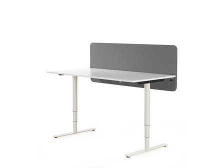 Bordsskärm m.beslag 160x65 Dox 52-mel.gr - Lyreco - Kontorsmöbler och inredning - Skärmar - Bordsskärmar