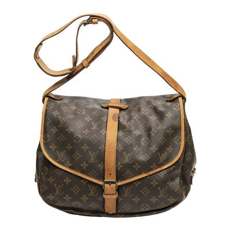 Louis Vuitton Vintage Pre-owned Saumur MM Brun, Dame Vintage Tasker, Størrelse: ONE Size