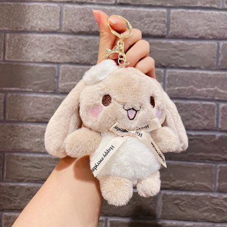 Sød lille dukke, par taske vedhæng, plyslegetøj dukke nøglering, dukke vedhæng