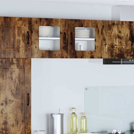 Skåpshylla - skåpskorg - skåppan Vidaxl Köksskåp Kalmar Rökt ek 40 x 31 x 40 cm