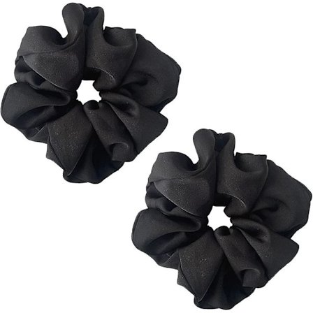 Silkescrunchies til hår, store hår-scrunchies