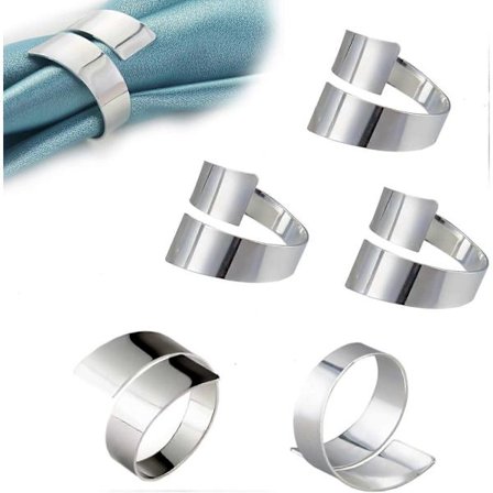 Serviettringer Sett med 12 Metall Serviettringholdere for Thanksgiving