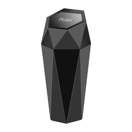 Bilens papperskorg med lock - 2-pack, Mini Essential Biltillbehör för interiör, läckagesäker soptunna, multifunktionella organisatörer och förvaring-