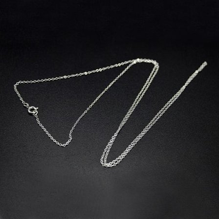 Unisex nickelfri silverpläterad kedja c:a 70 cm. lång