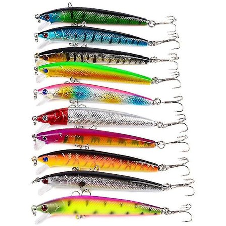 10 Pak Fiskesæt 8,5g Lokkedyr Agnsæt Havbars Makrel