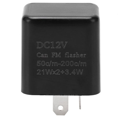 LED-blixtrelä Bil Motorcykel Hög Effekt 3-Hastighets Justerbar Blinkers Blinkers DC 12V