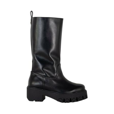 Patrizia Pepe, Stivalle Biker Zwart, Dames, Maat:40 EU,leer