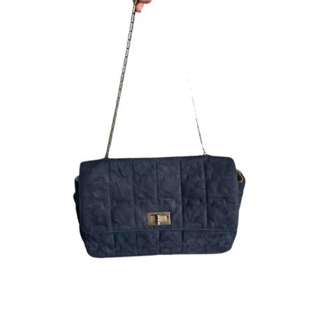 Chanel Vintage, Pre-owned Shoulder Bag Blauw, Dames, Maat:ONE Size,suede