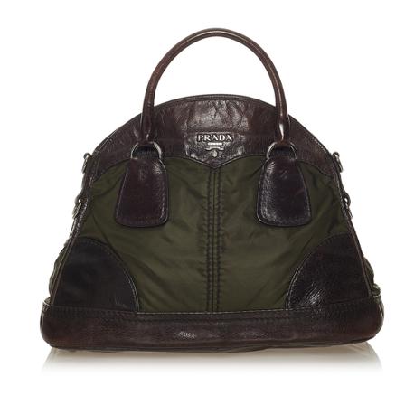 Prada Vintage, Pre-owned Handbag Groen, Dames, Maat:ONE Size,nylon