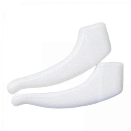 5x Sklisikre Ørekroker for Briller Silikon Lettvekt Brillegrep Hvit