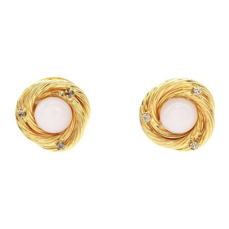 Chanel Vintage Pre-owned Earrings gul, Dam Vintage Smycken, Dam, Storlek: ONE SIZE