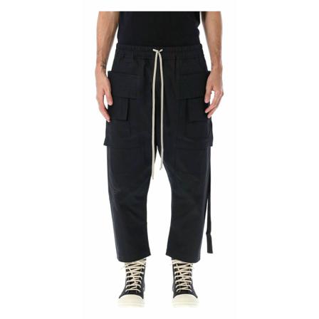 Rick Owens, Tapered Trousers Zwart, Heren, Maat:M
