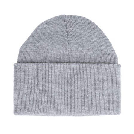 Yupoong - Grå cuff Beanie - Heavyweight Heather Grey Beanie @ Hatstore