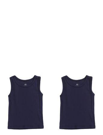 Rib Jersey 2Pack Tank Top Night & Underwear Underwear Tops Navy Copenhagen Colors