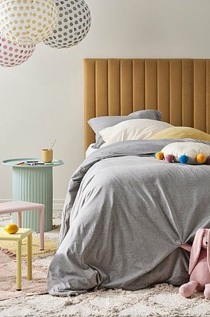Jotex - Dekbedovertrek Van Jersey Organisch Grijs Grijs - LINDY - Koop Dekbedovertrek bij Jotex