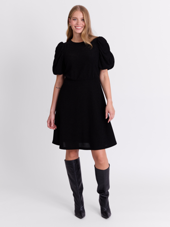 MATCH - Emira glitterkjole - Donna - Str. 34 - Dame - Kjoler & Skjørt - Svart - 65% Polyester - resirkulert, 30% Metall, 5% Elastan