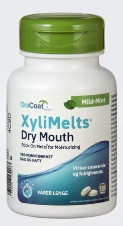 XyliMelts klebetabletter mild mint 110 stk
