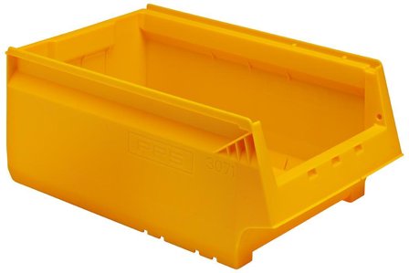 PPS 30710001028 Förrådsback rak, 500x310x200 mm Gul, Garageinredning & förvaring