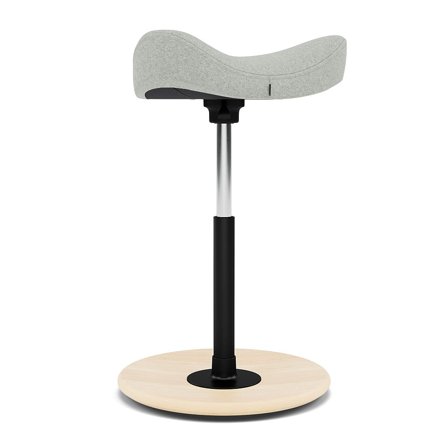 Varier Furniture Move - Grey Wool - Natural base