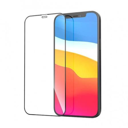 9H karkaistua lasia näytönsuoja iPhone 13 Mini, Musta Transparent