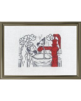 Stickpackung Bild Wasserkrug