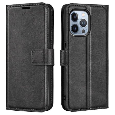 iPhone 14 Pro Max Wallet Leather Black