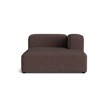 Milo XL chaiselong, højrevendt - Lincoln Brun - 130x170x72 - Sofa, chaiselong