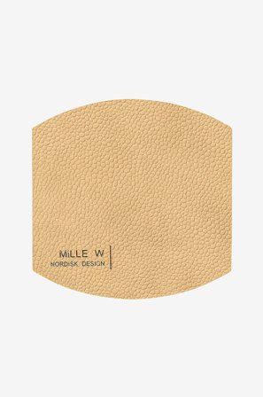 MiLLE W NORDISK DESIGN - Aluslautaset Ellips 4-pack - Beige - Baari- & juomatarvikkeet - - Homeroom
