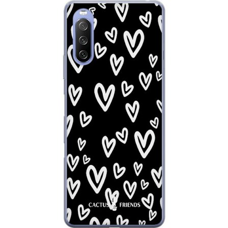 Yhteensopiva Puhelinkuori Sony Sony Xperia 10 III Lite Cactus and Friends - Handdrawn Love Chaos