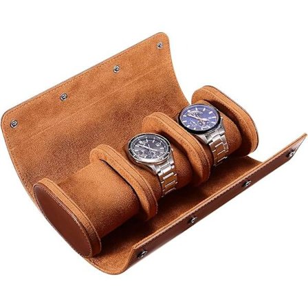 Urkasse til rejser, urkasse til mænd, 3 rum i læder