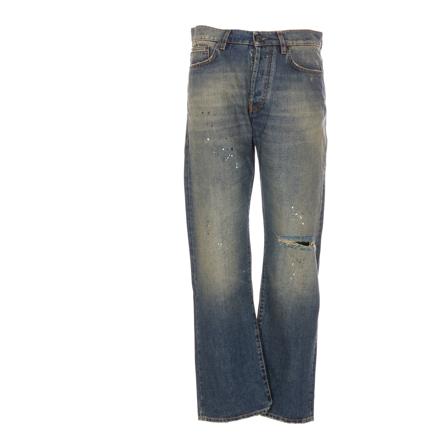 14 Bros Straight Jeans Blå, Herre, Størrelse: W33