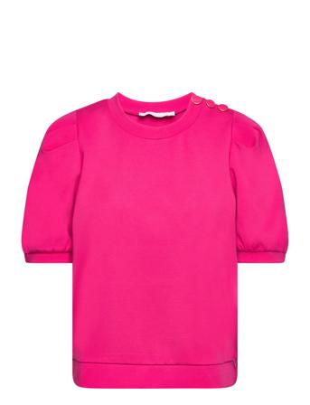 Sweat Shirt With Pleats Pink Coster Copenhagen