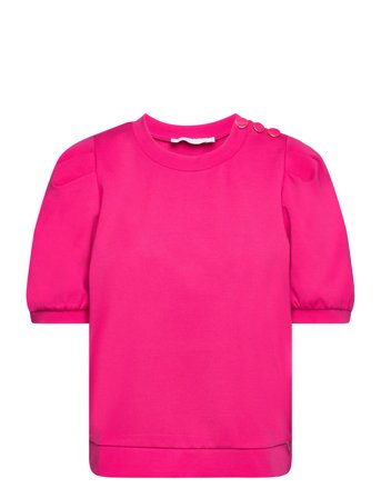Sweat Shirt With Pleats Pink Coster Copenhagen